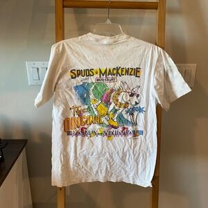 Vintage Spuds Mackenzie Bud Light The Original Party Animal T Shirt Size Medium